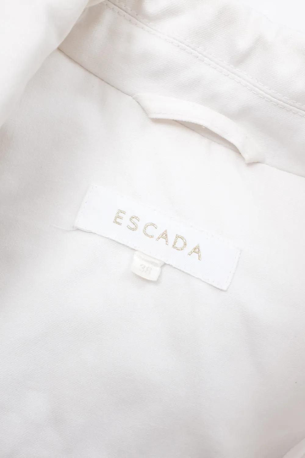 ESCADA WHITE SHORT ARM DENIM JACKET