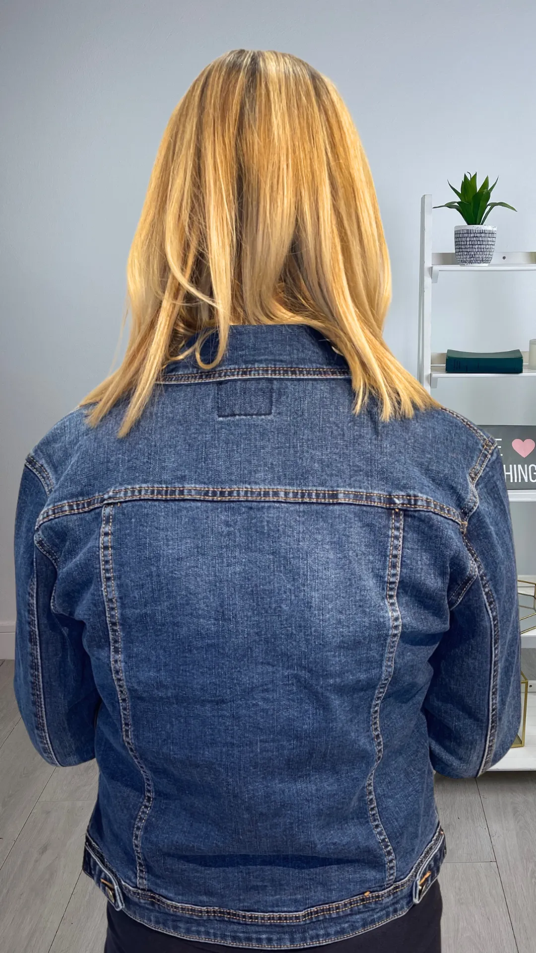 Evie -  Dark Denim Stretch Denim Jacket