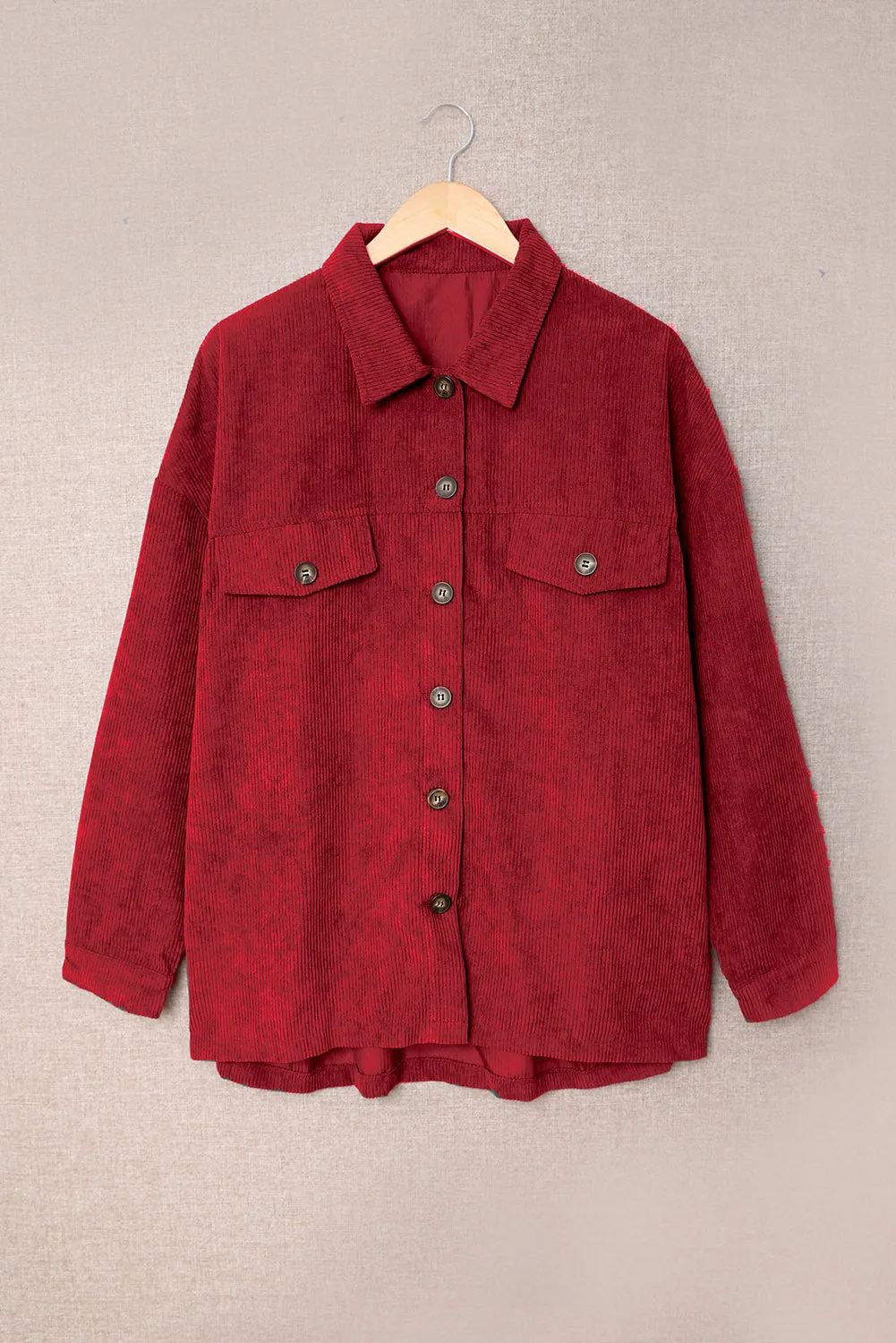 Fall Corduroy Shirt Coat