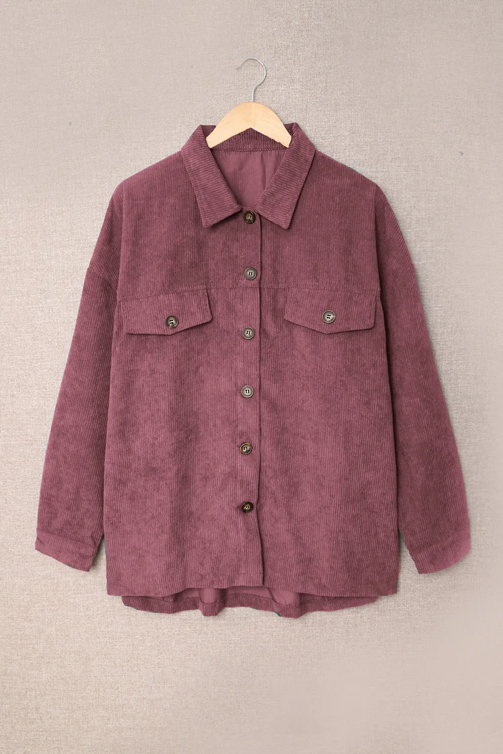 Fall Corduroy Shirt Coat