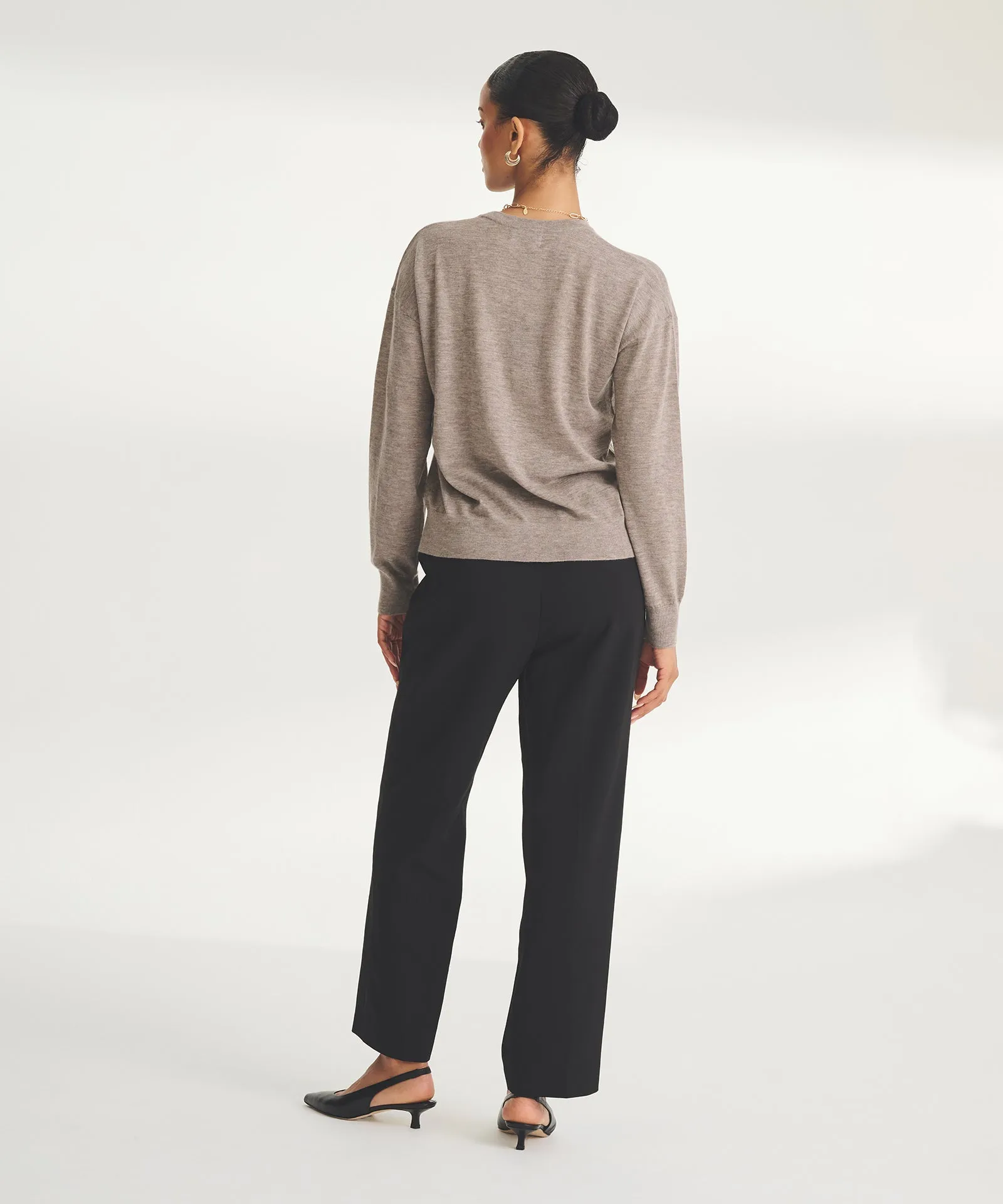 Fancy Cashmere Crewneck Sweater