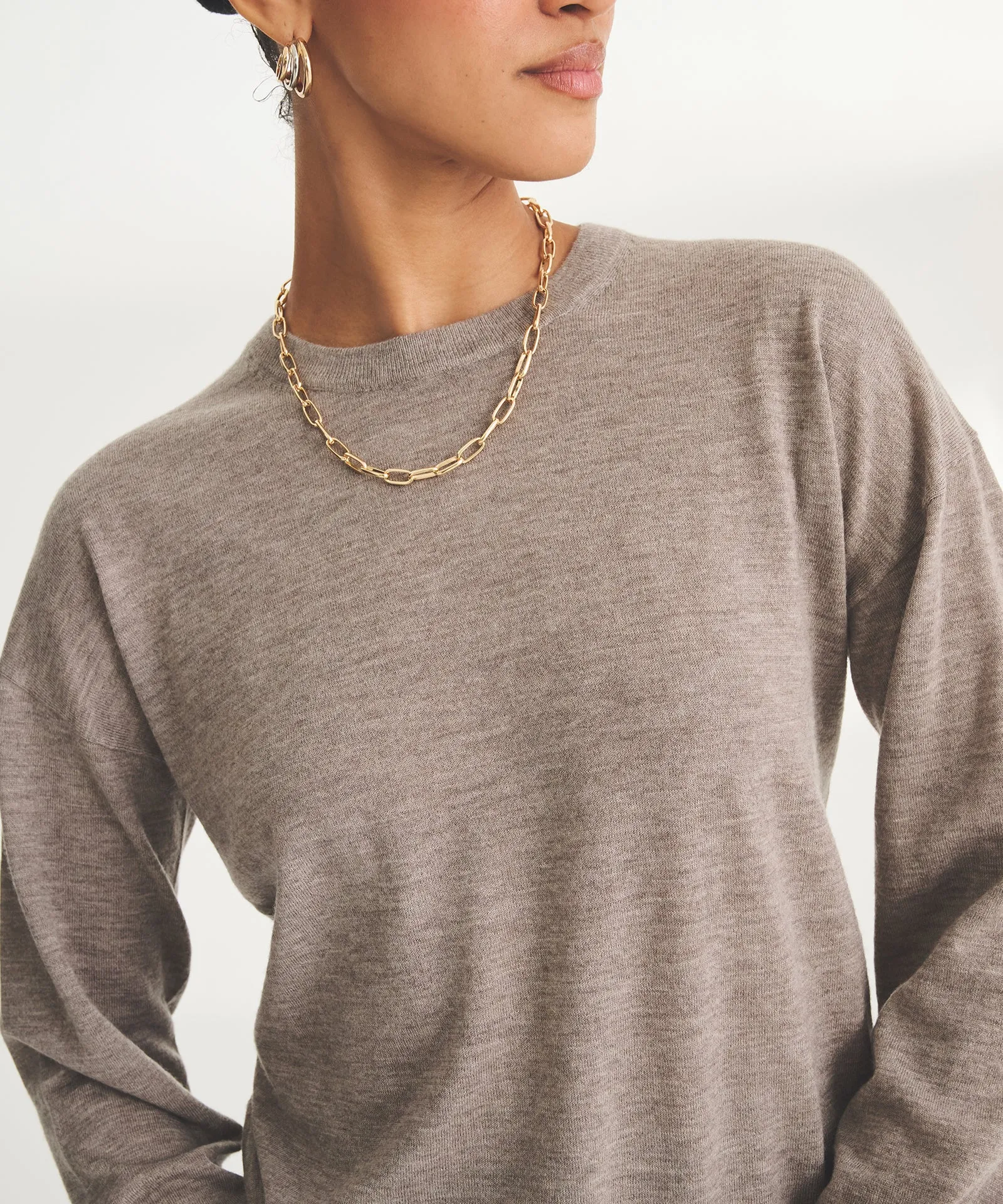 Fancy Cashmere Crewneck Sweater