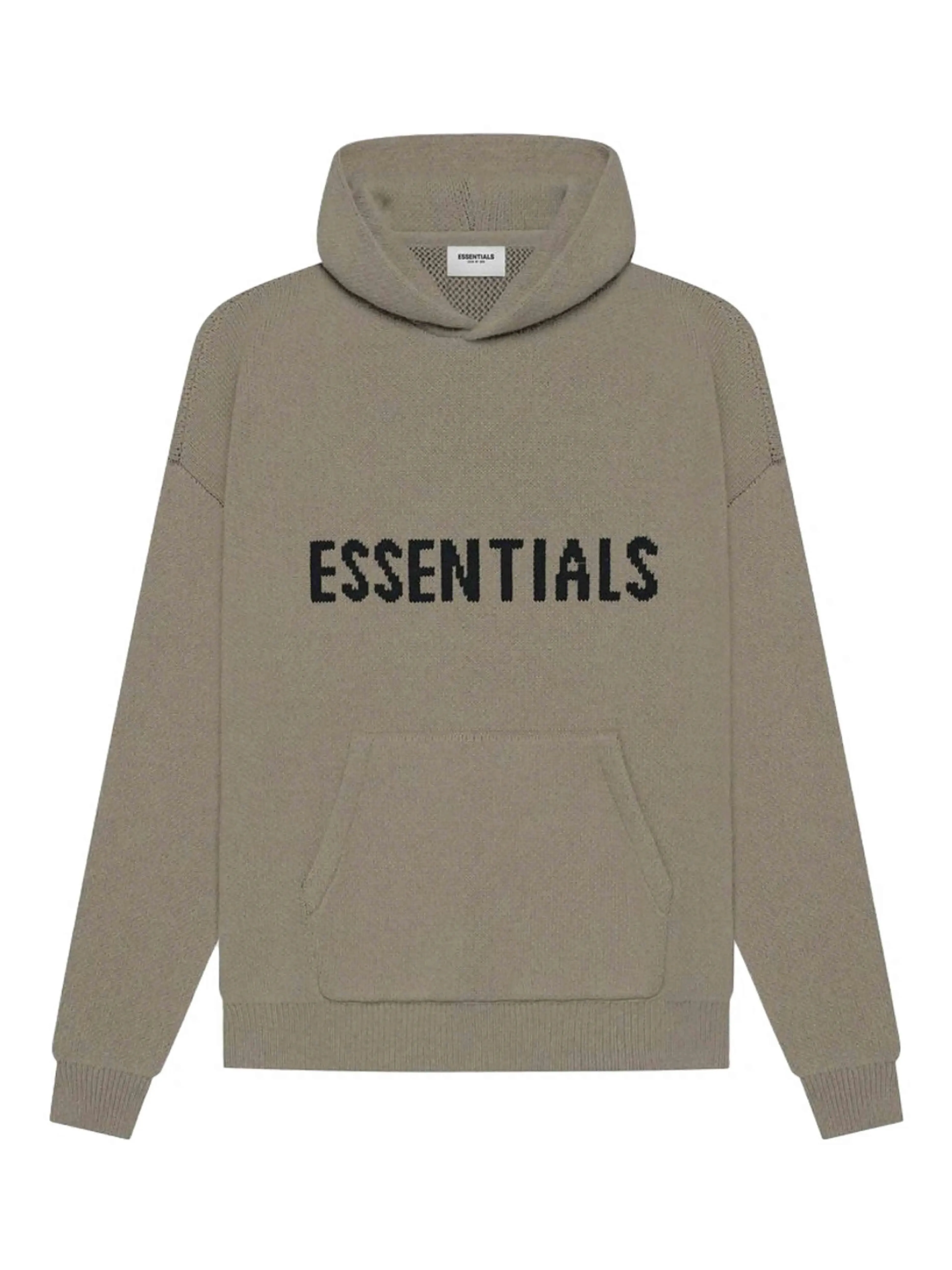 Fear Of God Essentials Knit Pullover Hoodie Taupe [SS21]