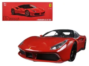 Ferrari 488 GTB Red with Black Top Signature Series 1/18 Diecast Model Car by Bburago