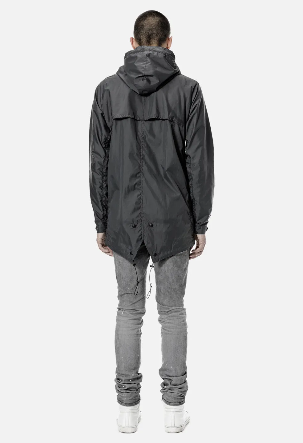 Fishtail Raincoat / Charcoal