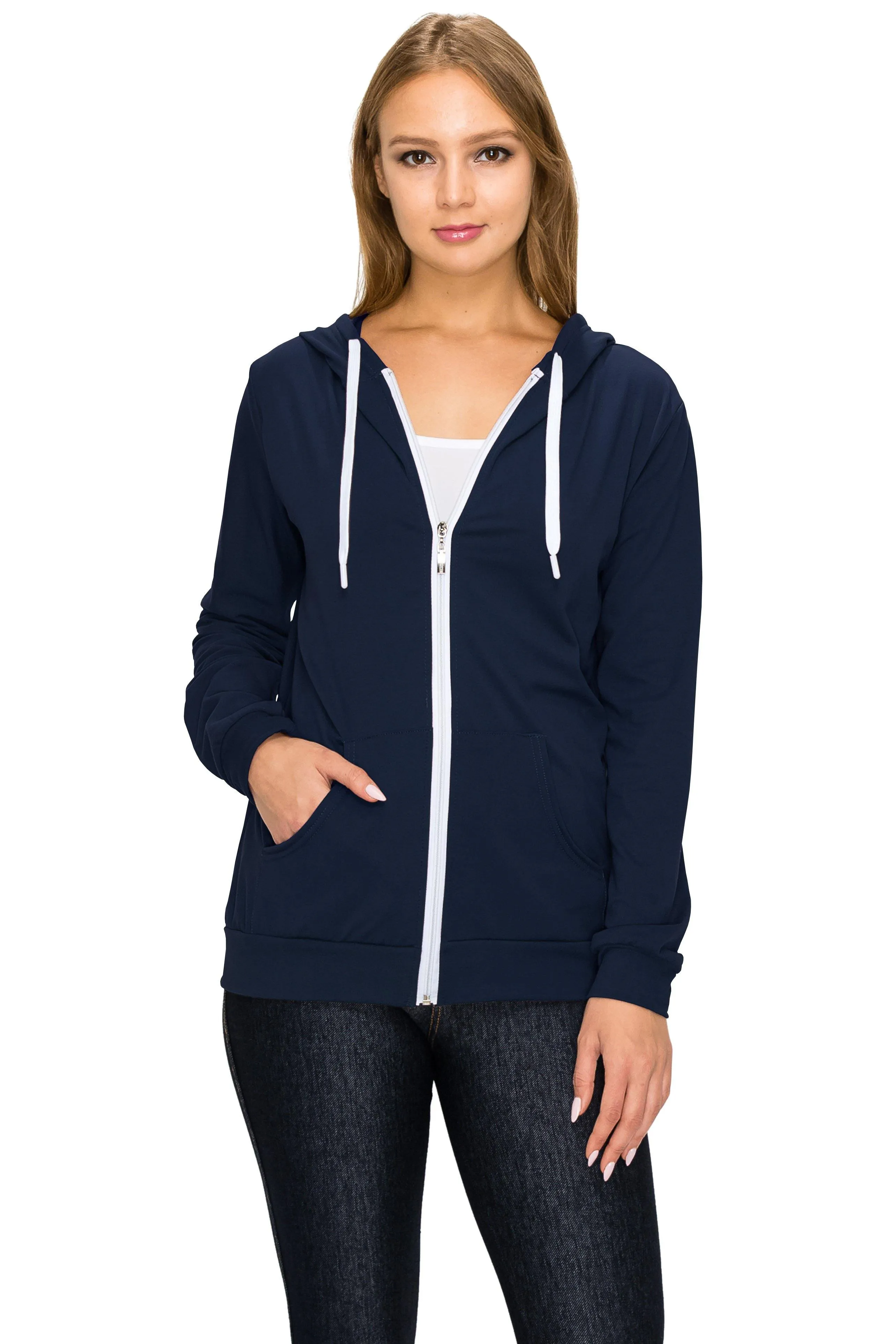 Fleece Zip Up Hoodie Jacket