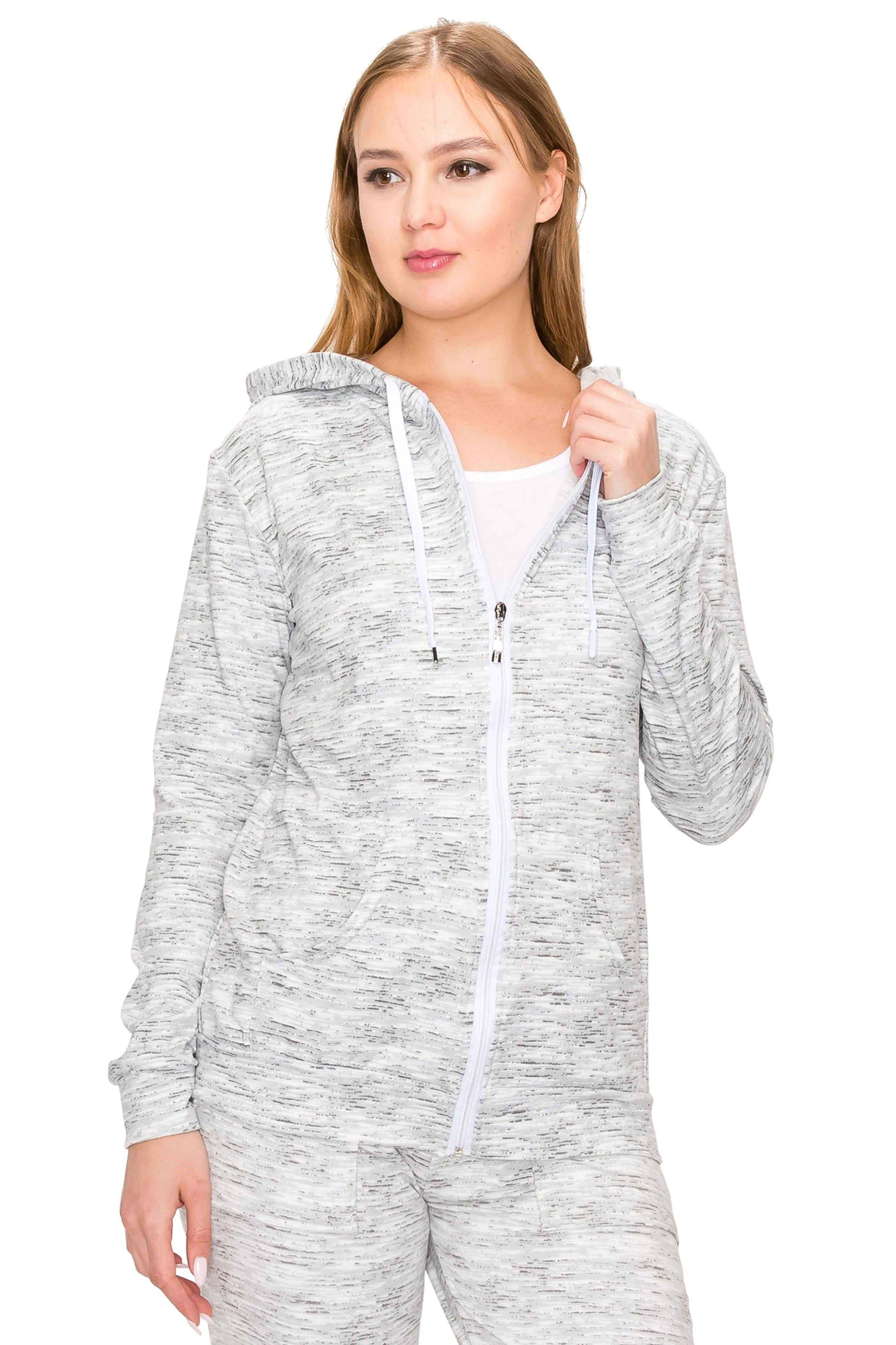 Fleece Zip Up Hoodie Jacket