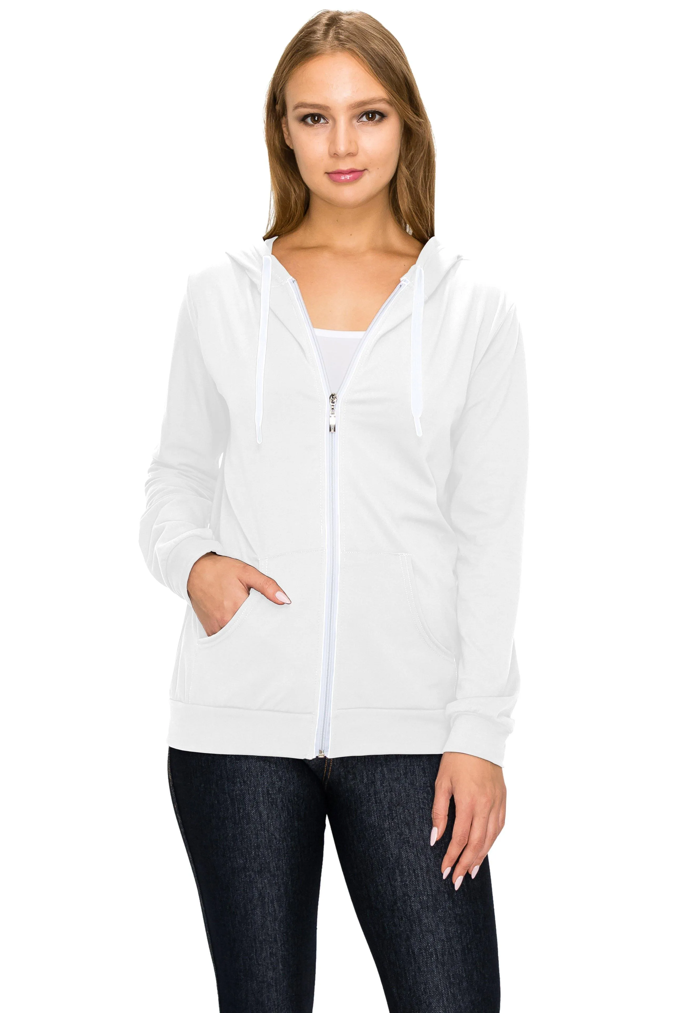 Fleece Zip Up Hoodie Jacket