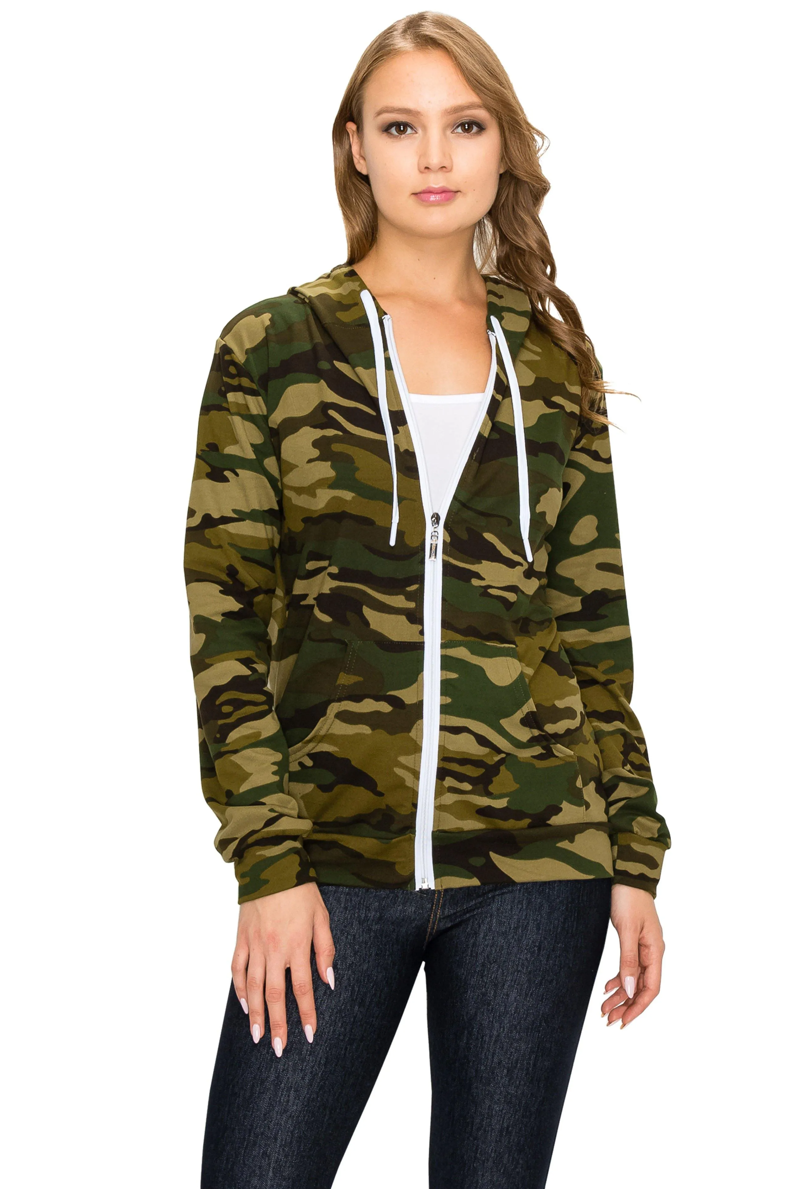 Fleece Zip Up Hoodie Jacket