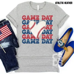 Game Day Baseball Heart