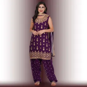 Georgette Patiala Dress