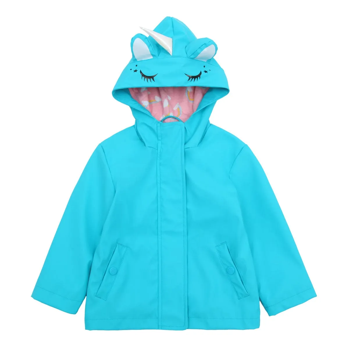 Girls' Waterproof Rubber Slicker Rain Jacket