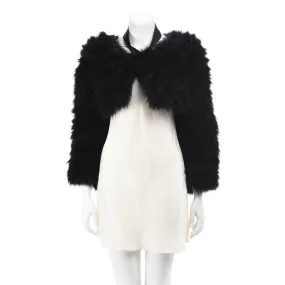 Gucci Black Marabou Bolero Jacket IT 40