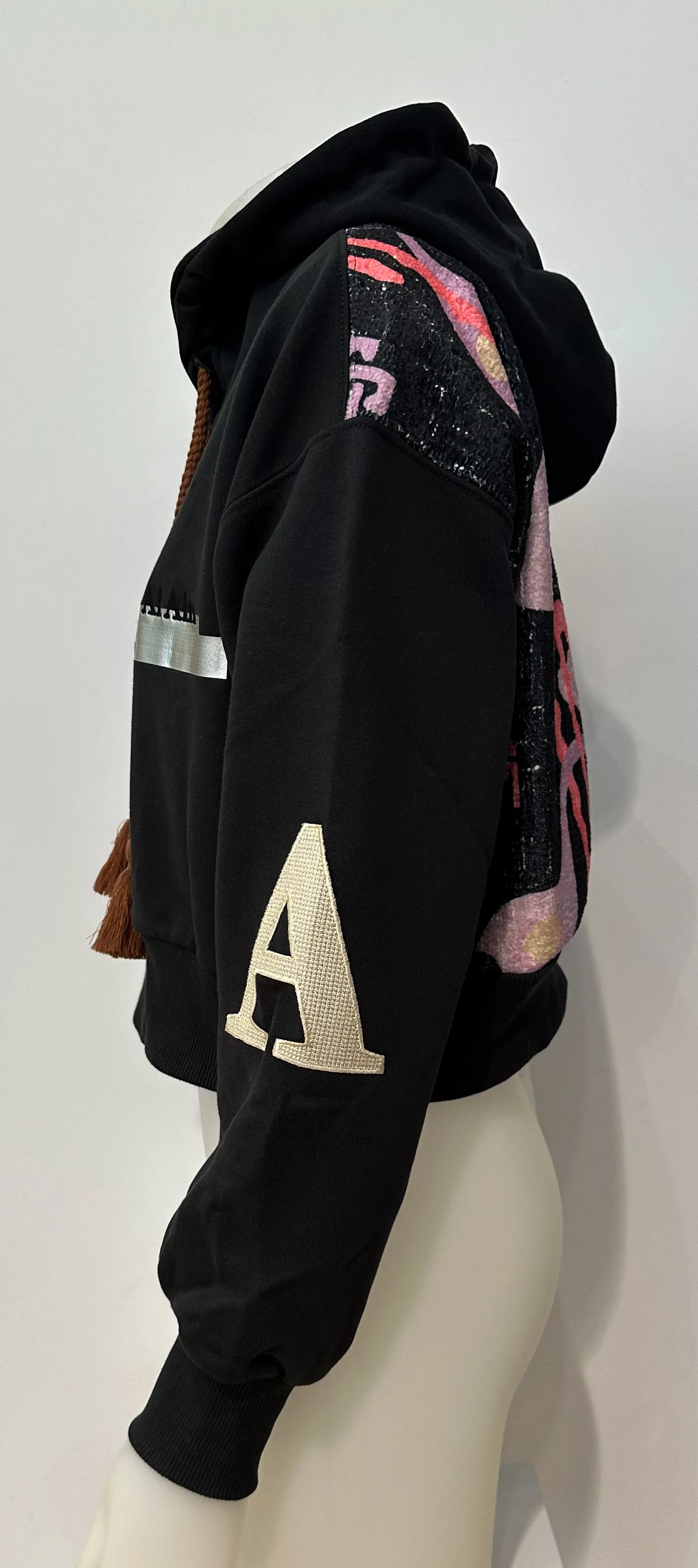 Hoodie AL AIN Crop Schwarz