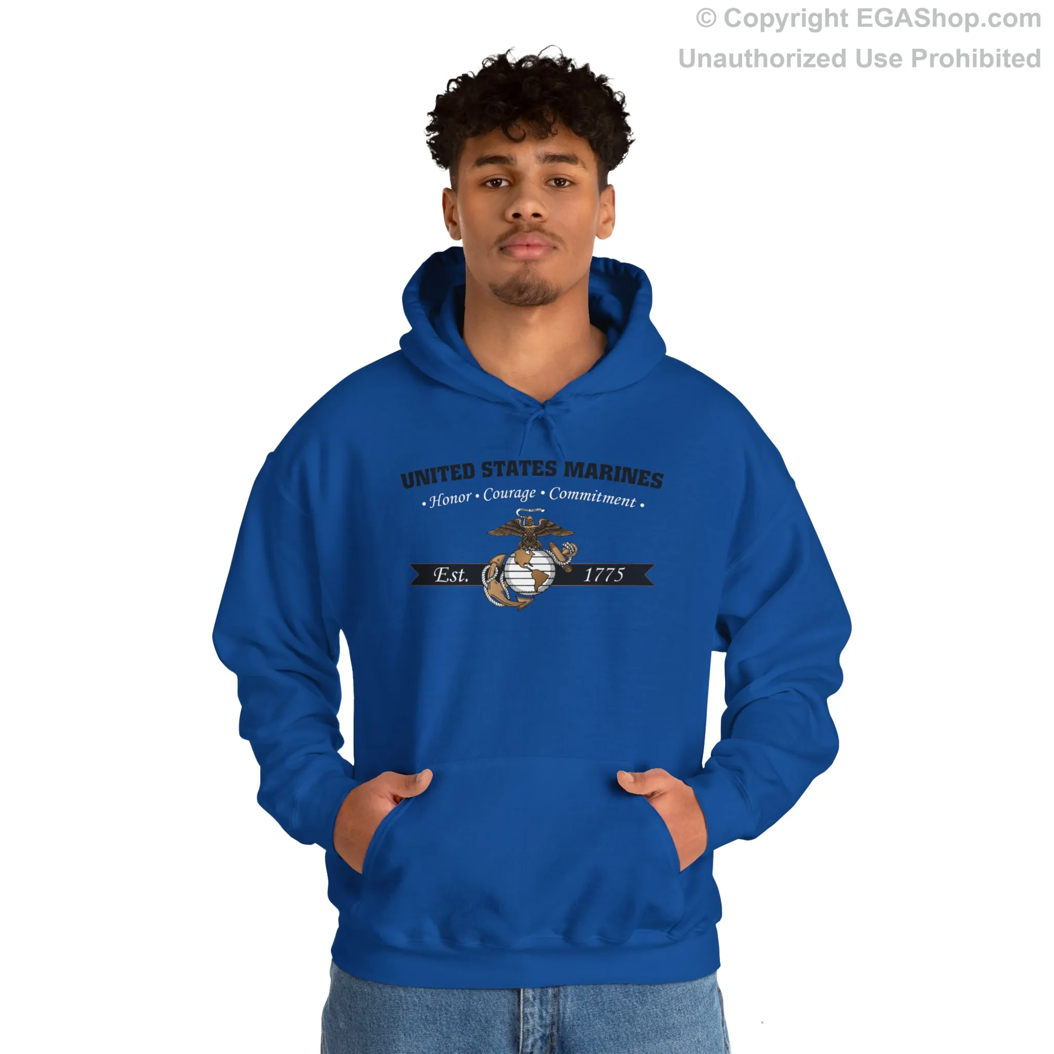 Hoodie: Honor, Courage, Commitment (Color Choices)