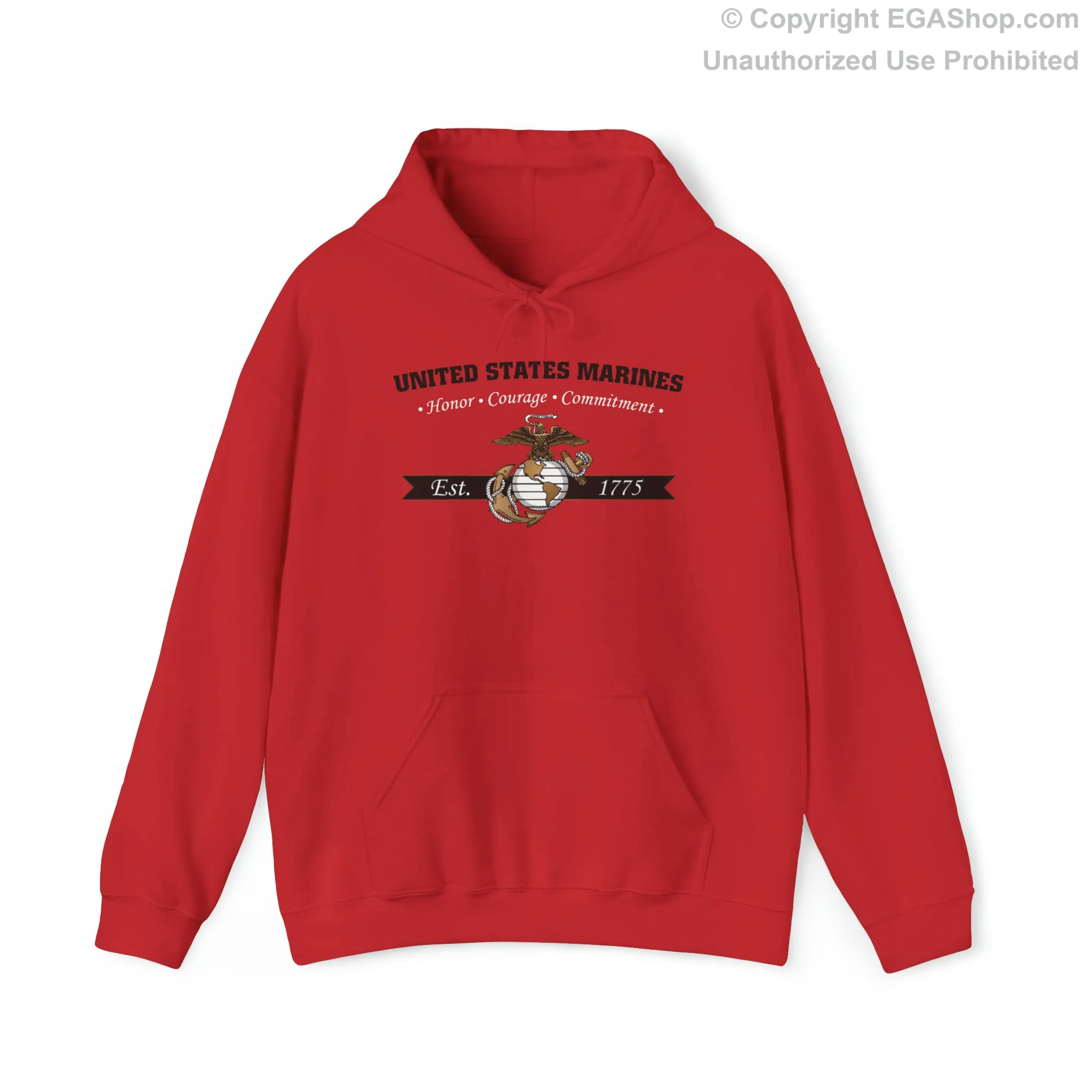 Hoodie: Honor, Courage, Commitment (Color Choices)