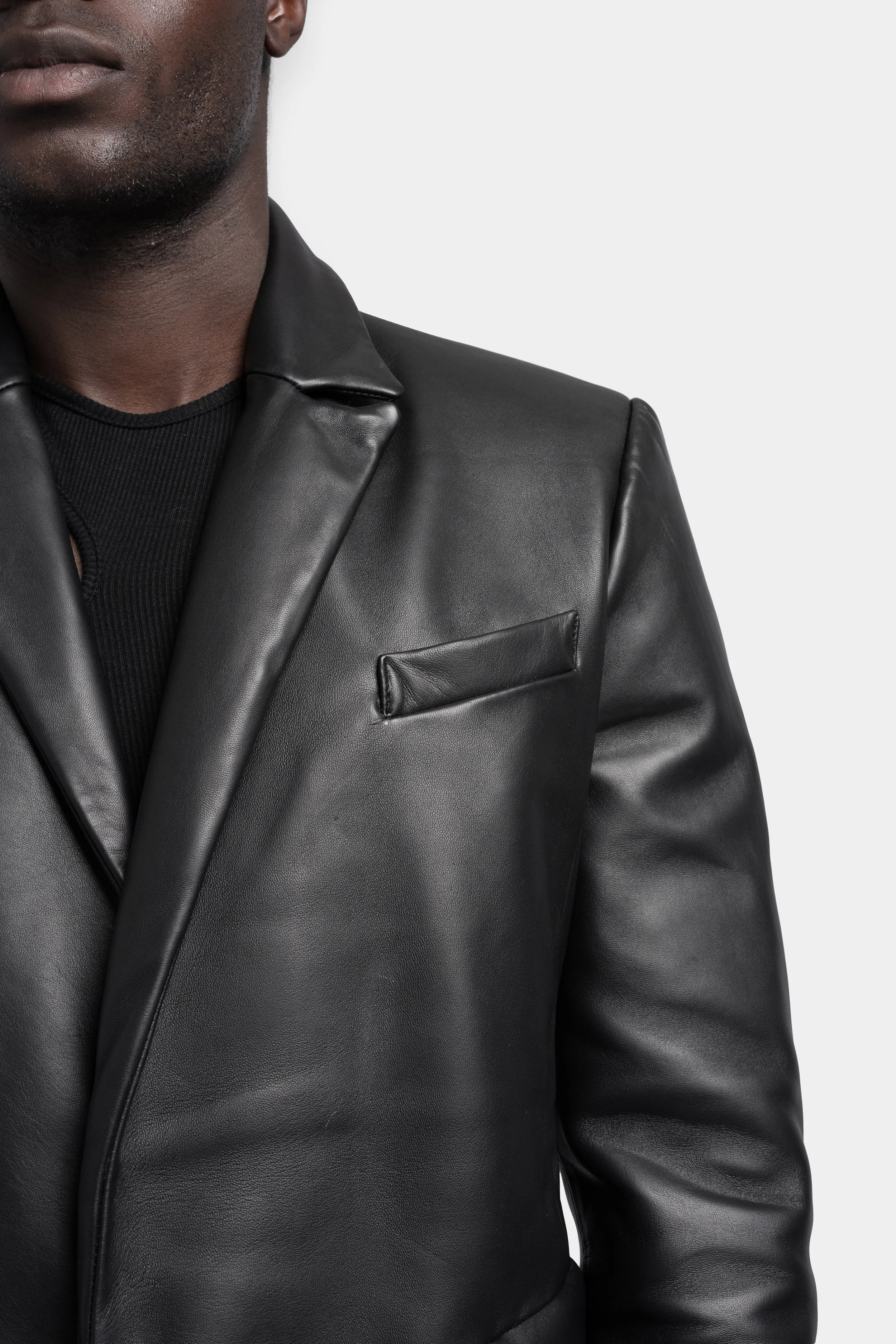 Instructor leather blazer