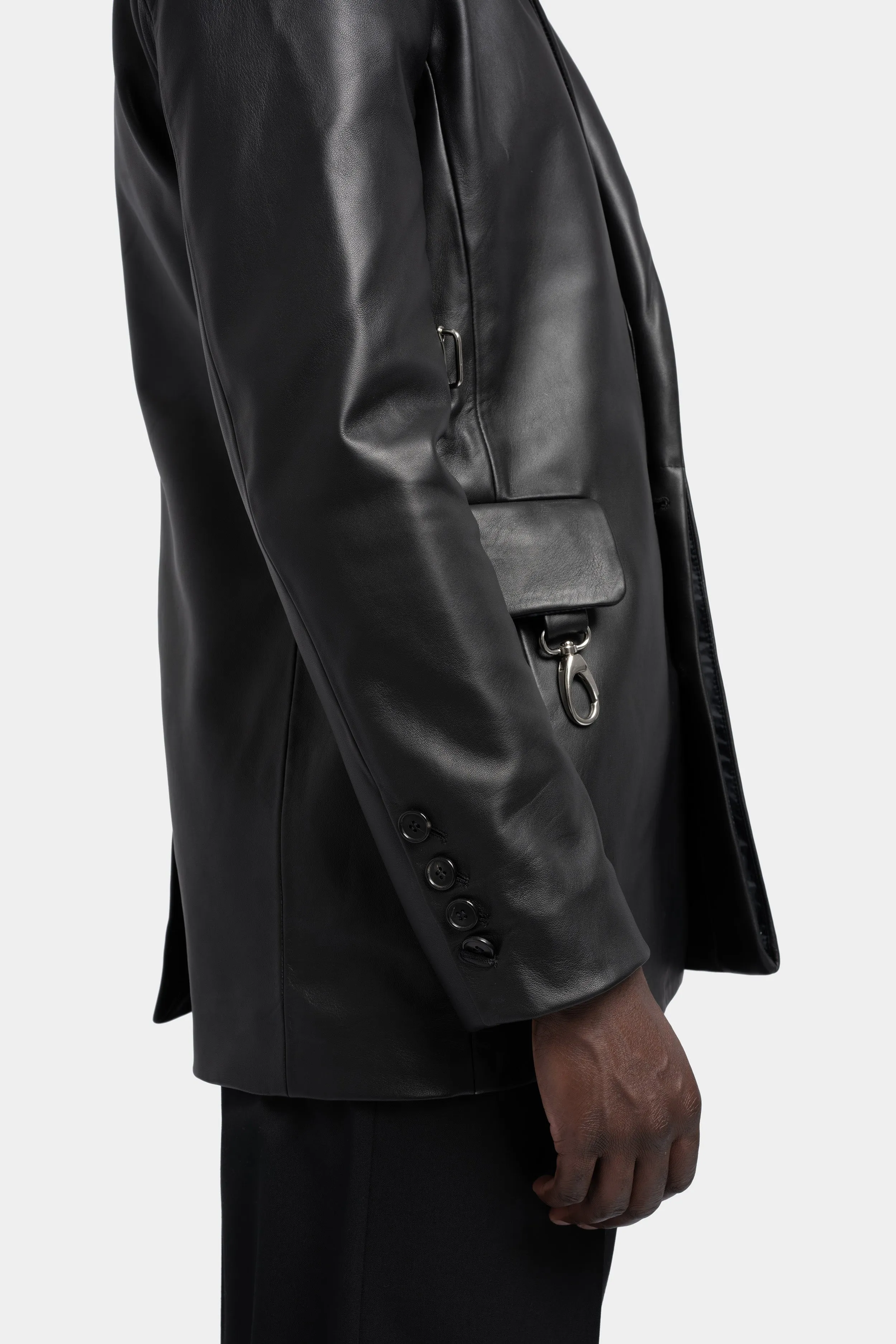 Instructor leather blazer