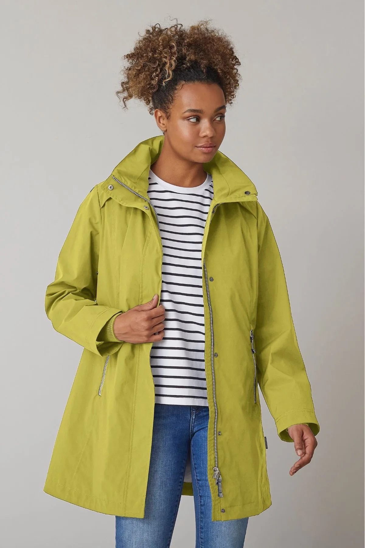 JOCELYN Waterproof Spring Jacket with Stand Up Collar 2495