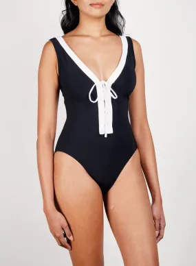 Karla Colletto Demi V-neck Tank Swim Suit