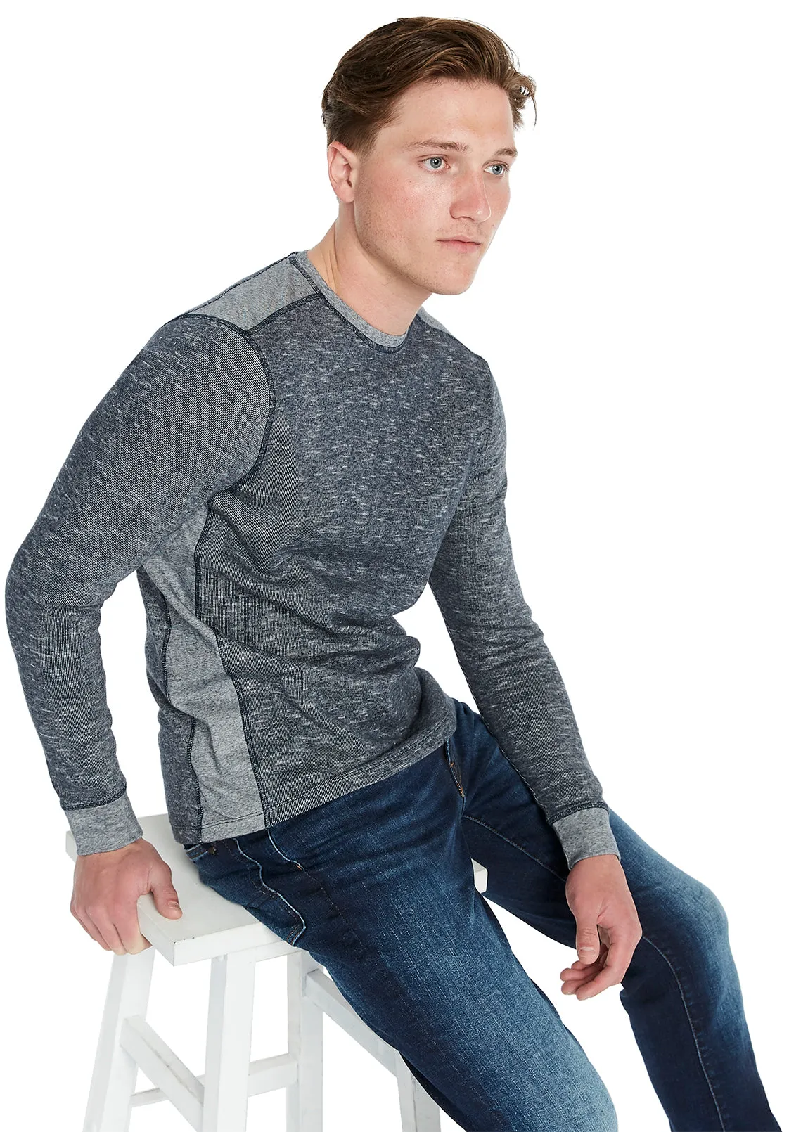 Katana Men's Shoulder Detail Pullover Navy - BM23271