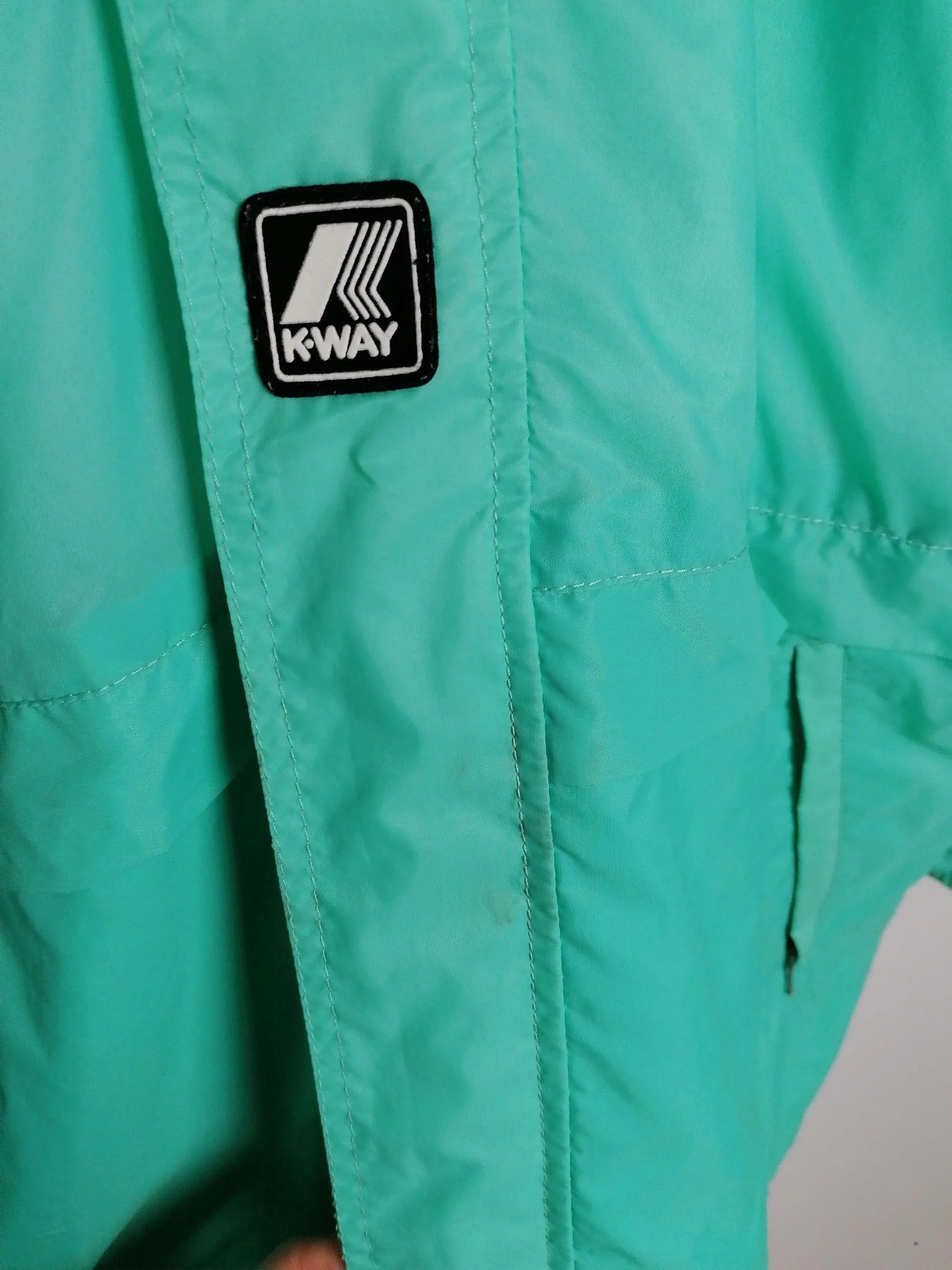 KWAY Unisex Rain Jacket Parka Windbreaker - size M