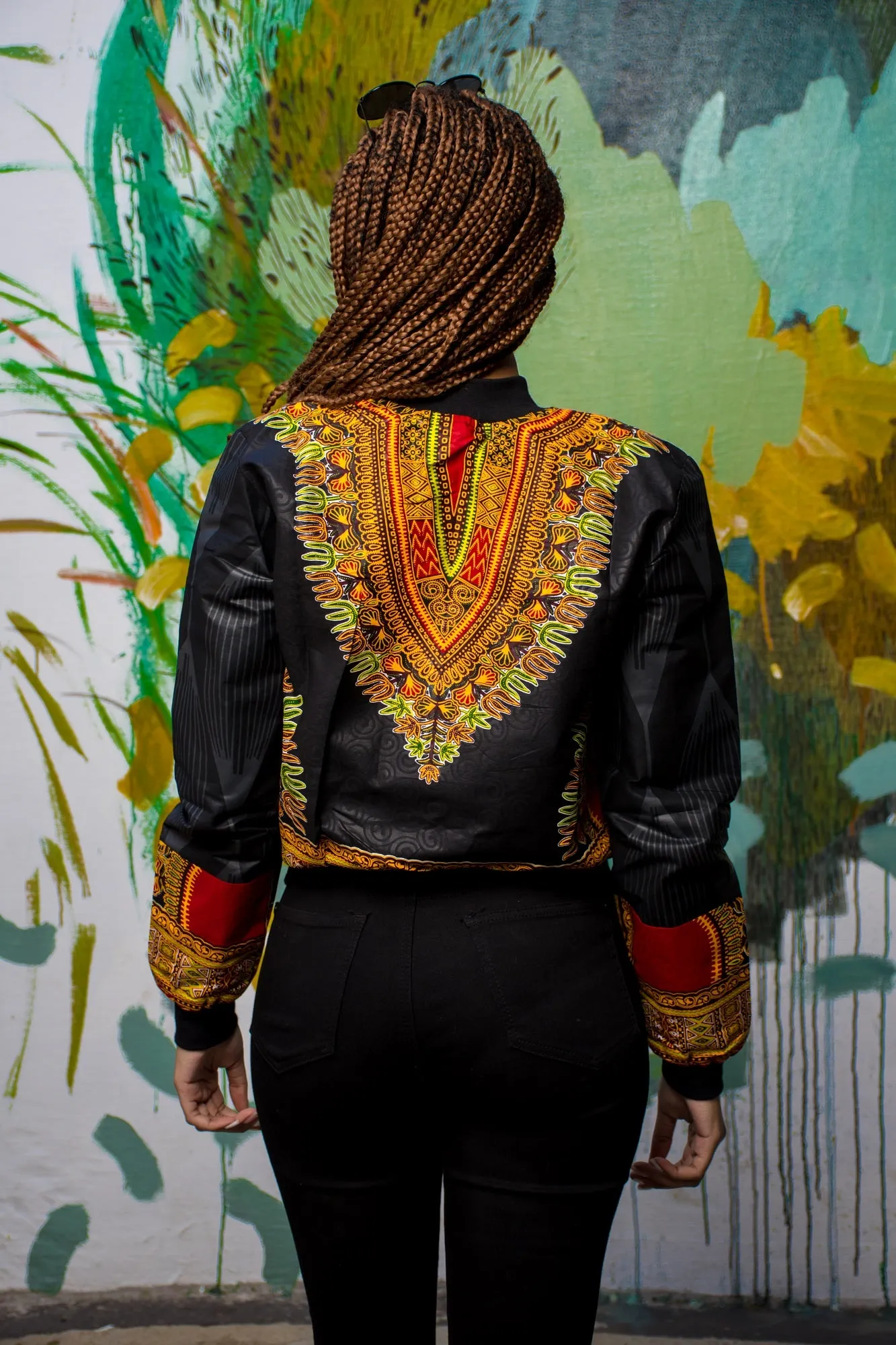 Ladies - Black Dashiki Summer | Luxe Edition | Bomber Jacket.2