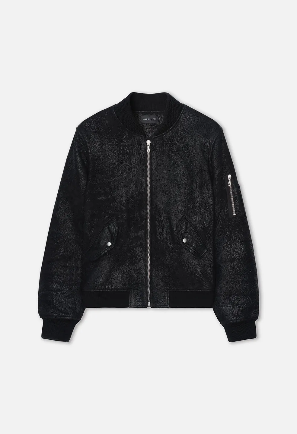 Leather Bogota Bomber / Jungle Black