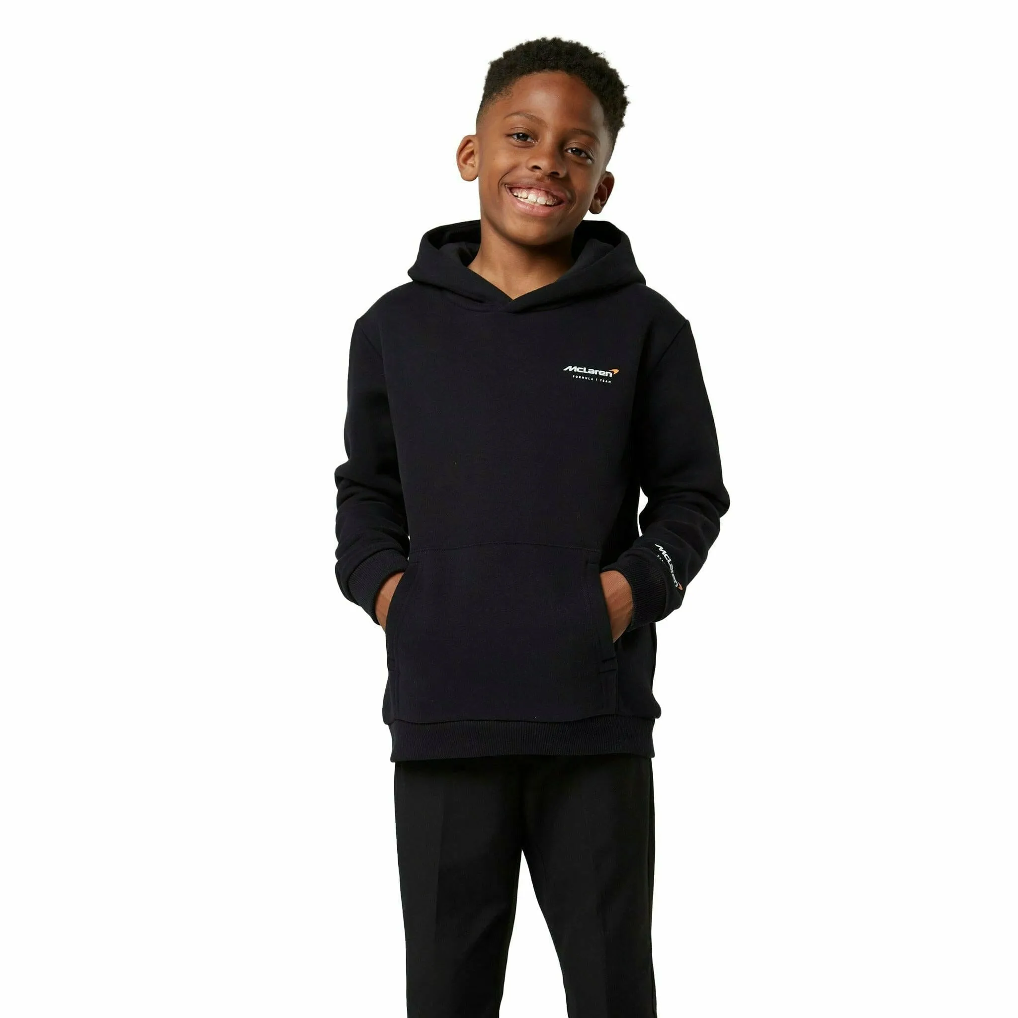 McLaren F1 Special Edition Monaco GP Kids Slogan Hoodie- Youth Blue/Black