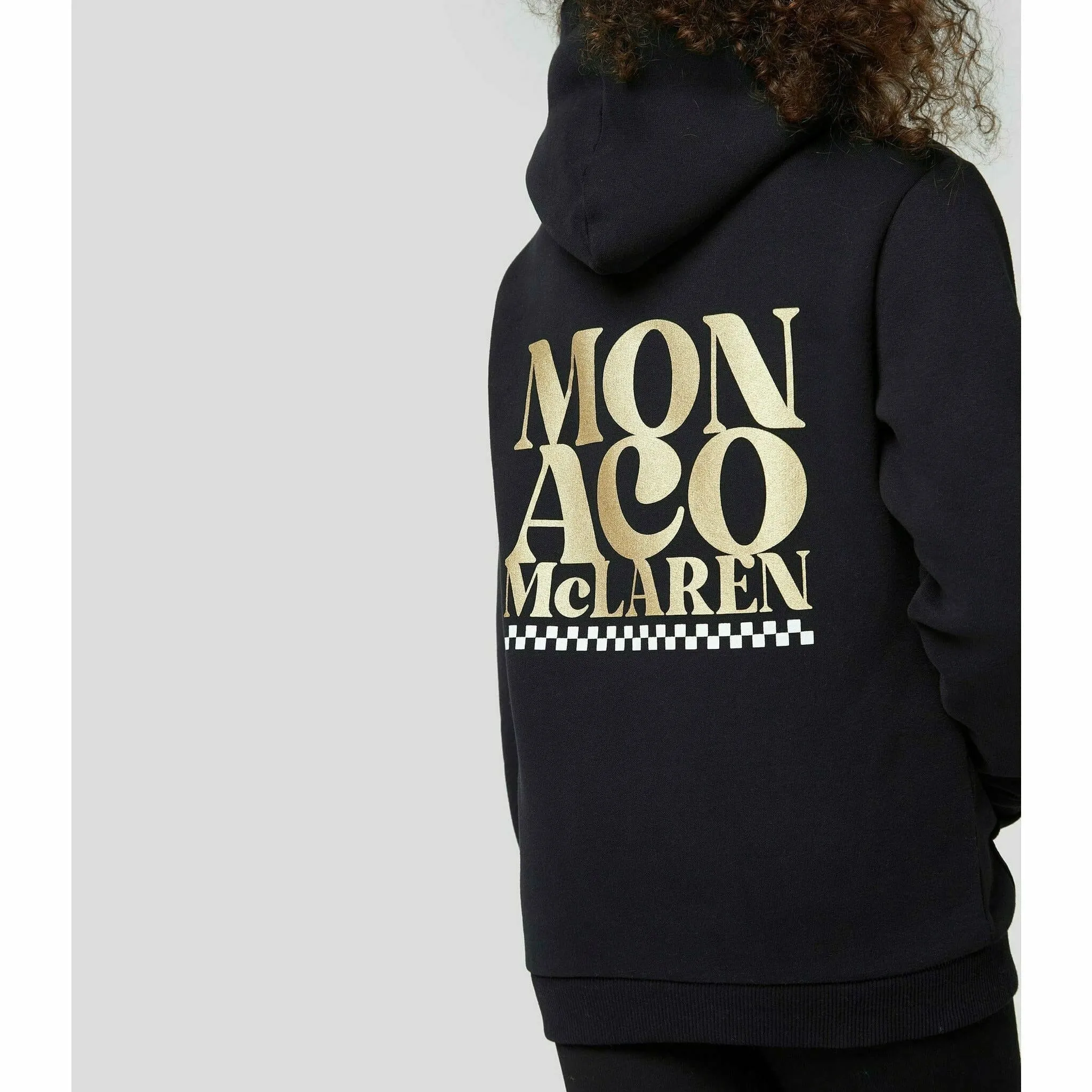 McLaren F1 Special Edition Monaco GP Kids Slogan Hoodie- Youth Blue/Black