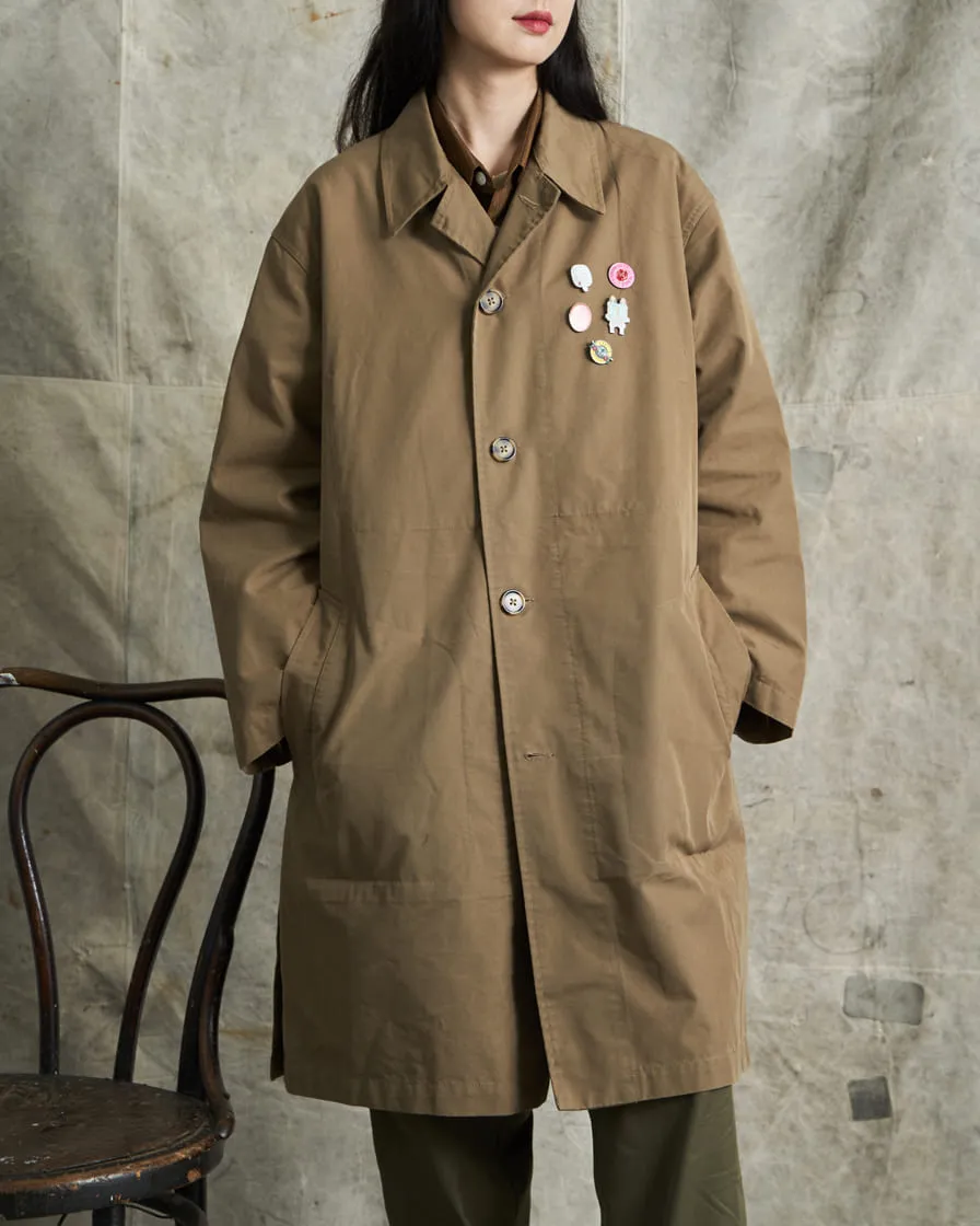 Oversized Balmacaan Overcoat