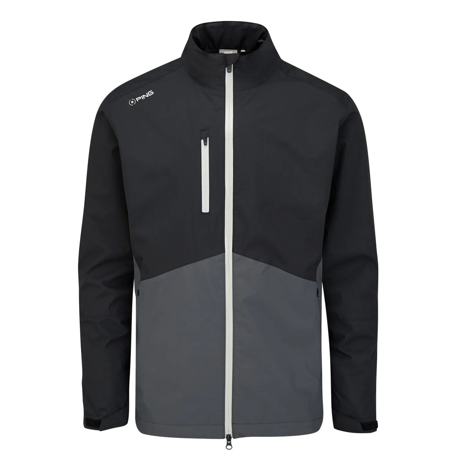 Ping Sensordry S2 Pro Waterproof Golf Jacket - Black/Asphalt