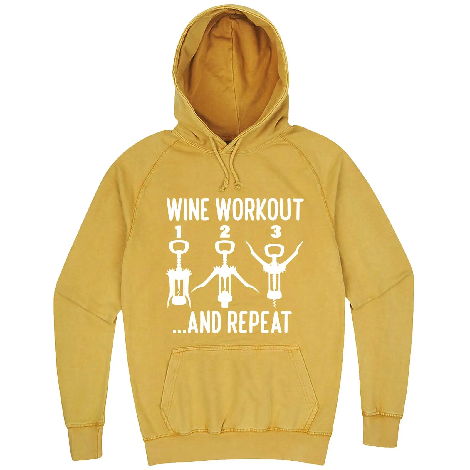 "Wine Workout: 1 2 3 Repeat" hoodie