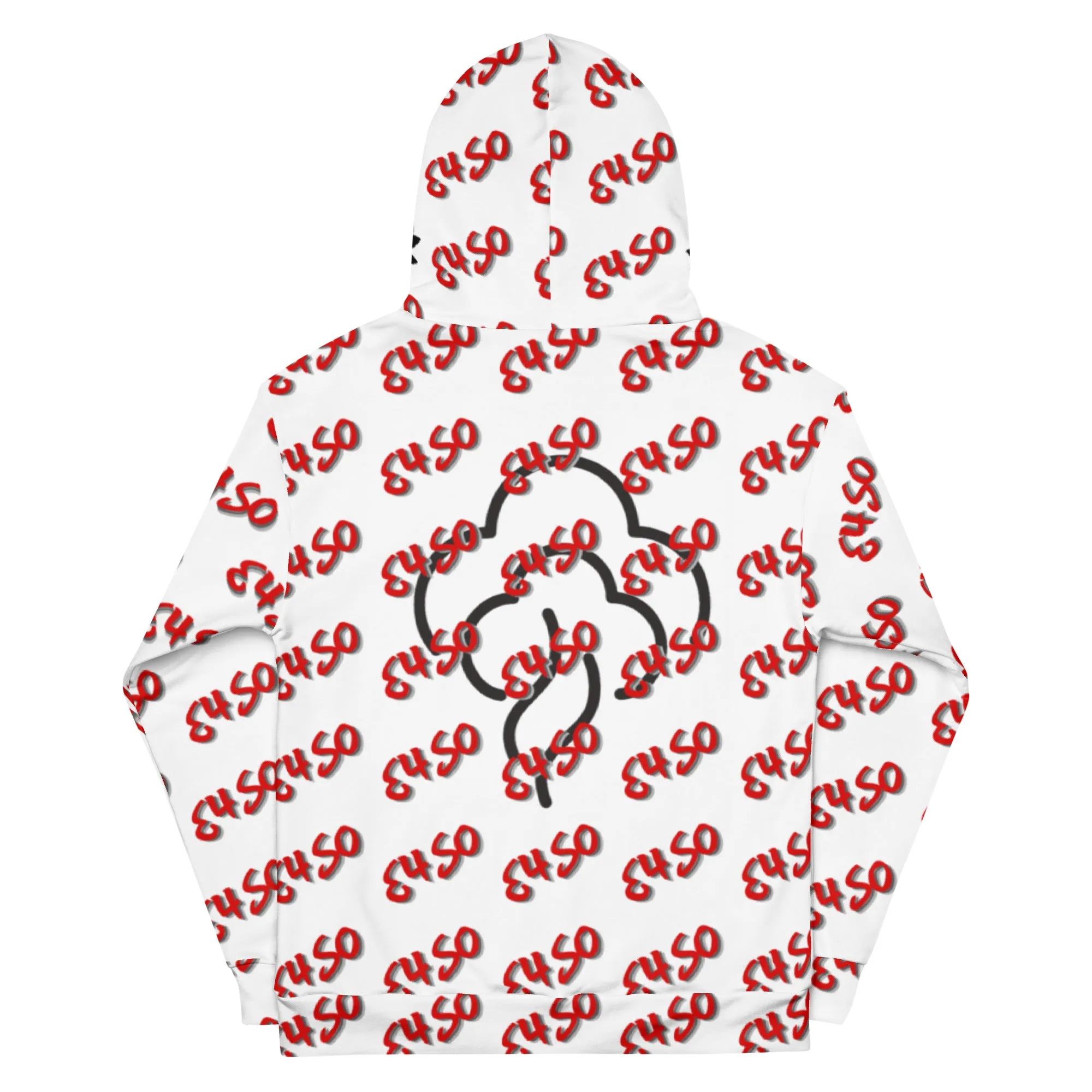 Red E4SO Print Hoodie