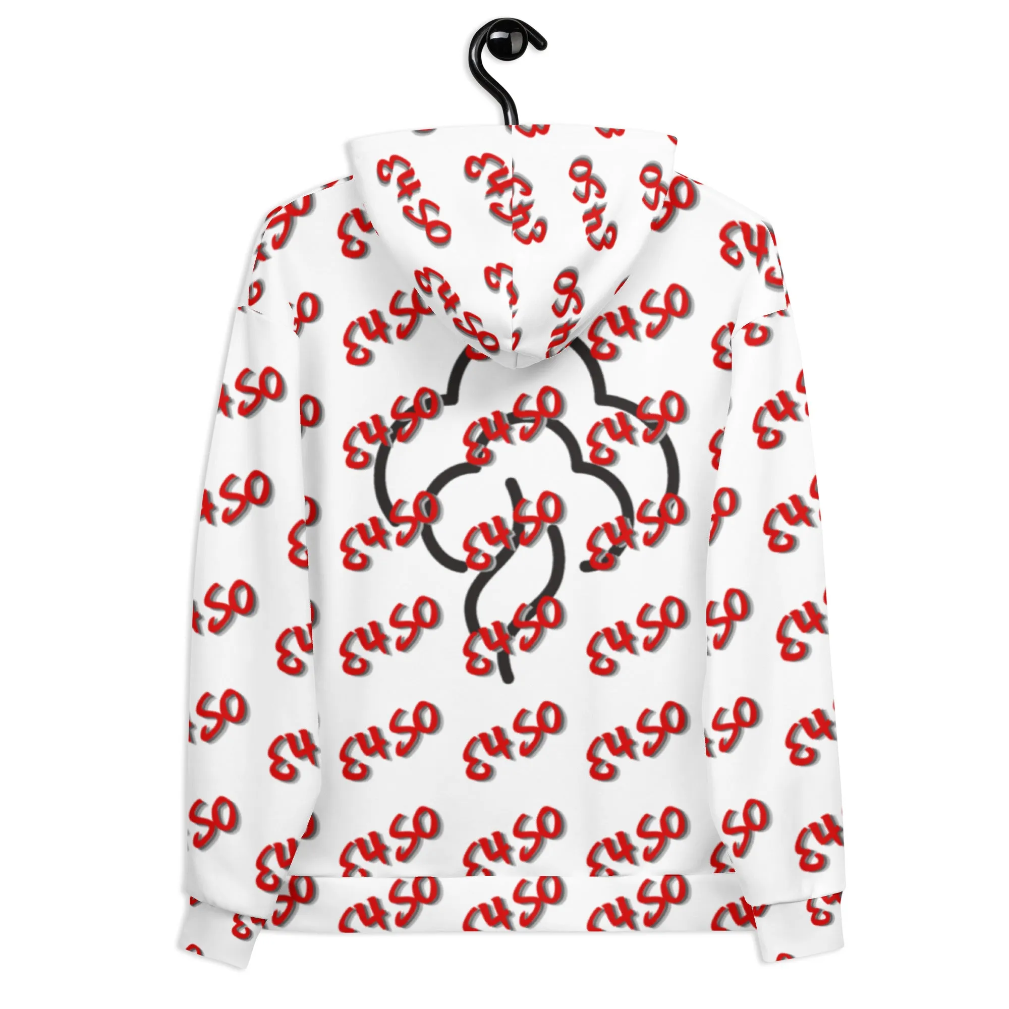 Red E4SO Print Hoodie