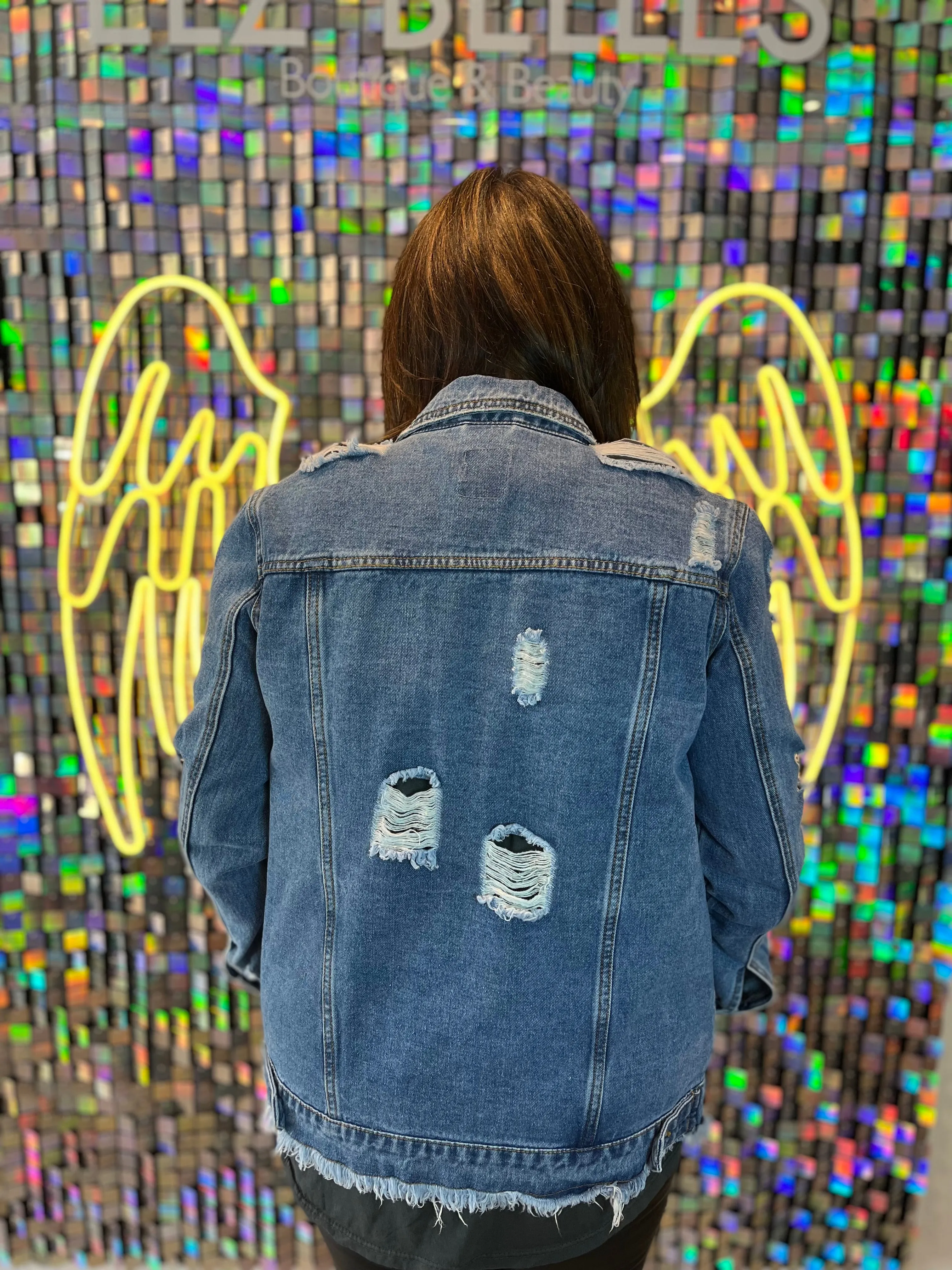 Ripped Denim Jacket