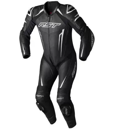 RST Tractech Evo 5 CE Mens Leather Suit - Black / White / Black