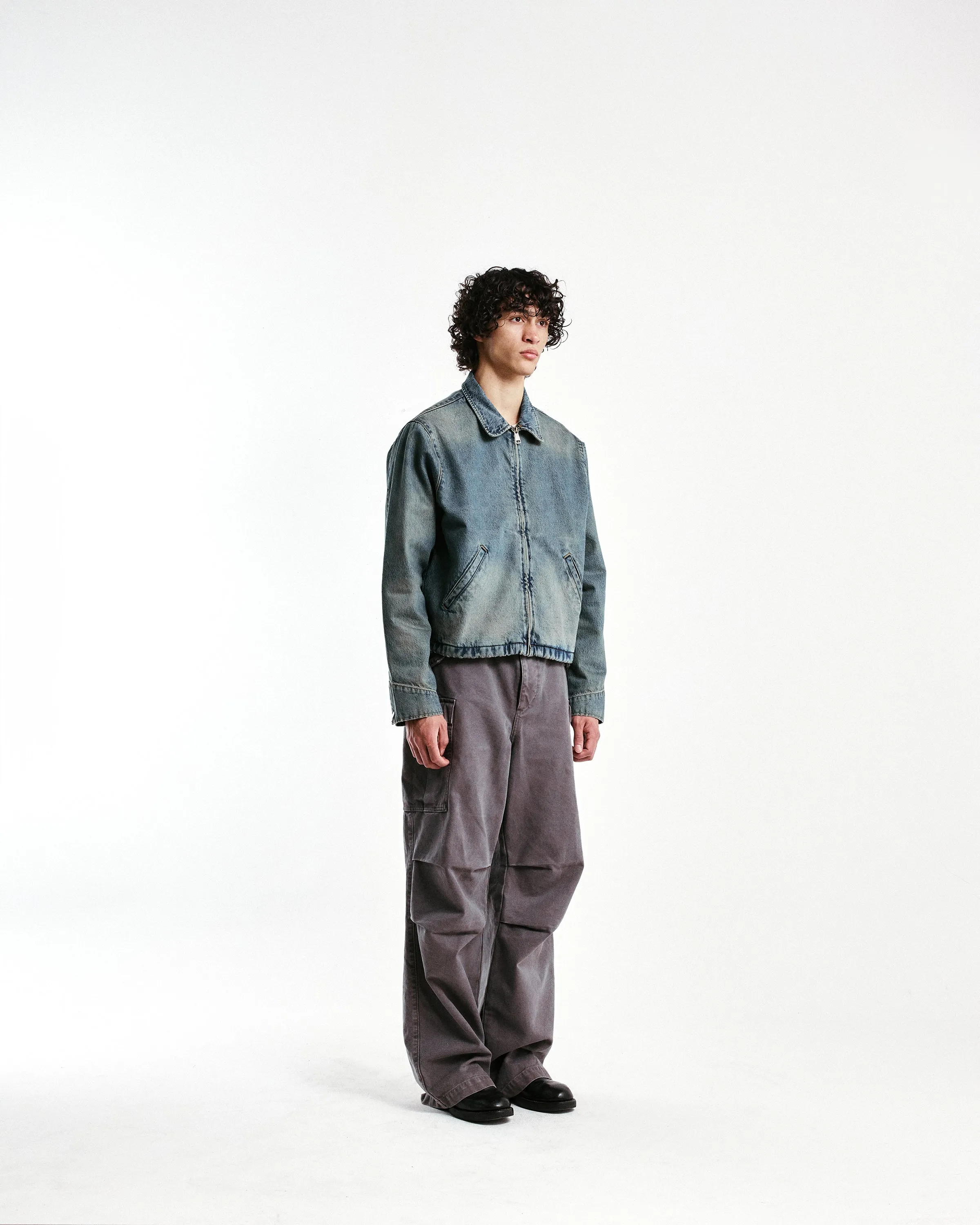 Sand-Wash Mechanic Denim Jacket