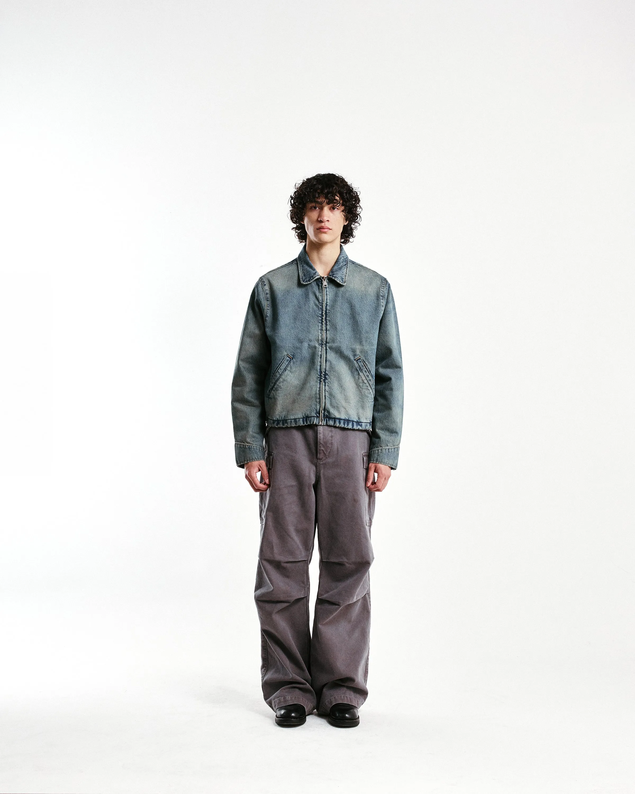 Sand-Wash Mechanic Denim Jacket