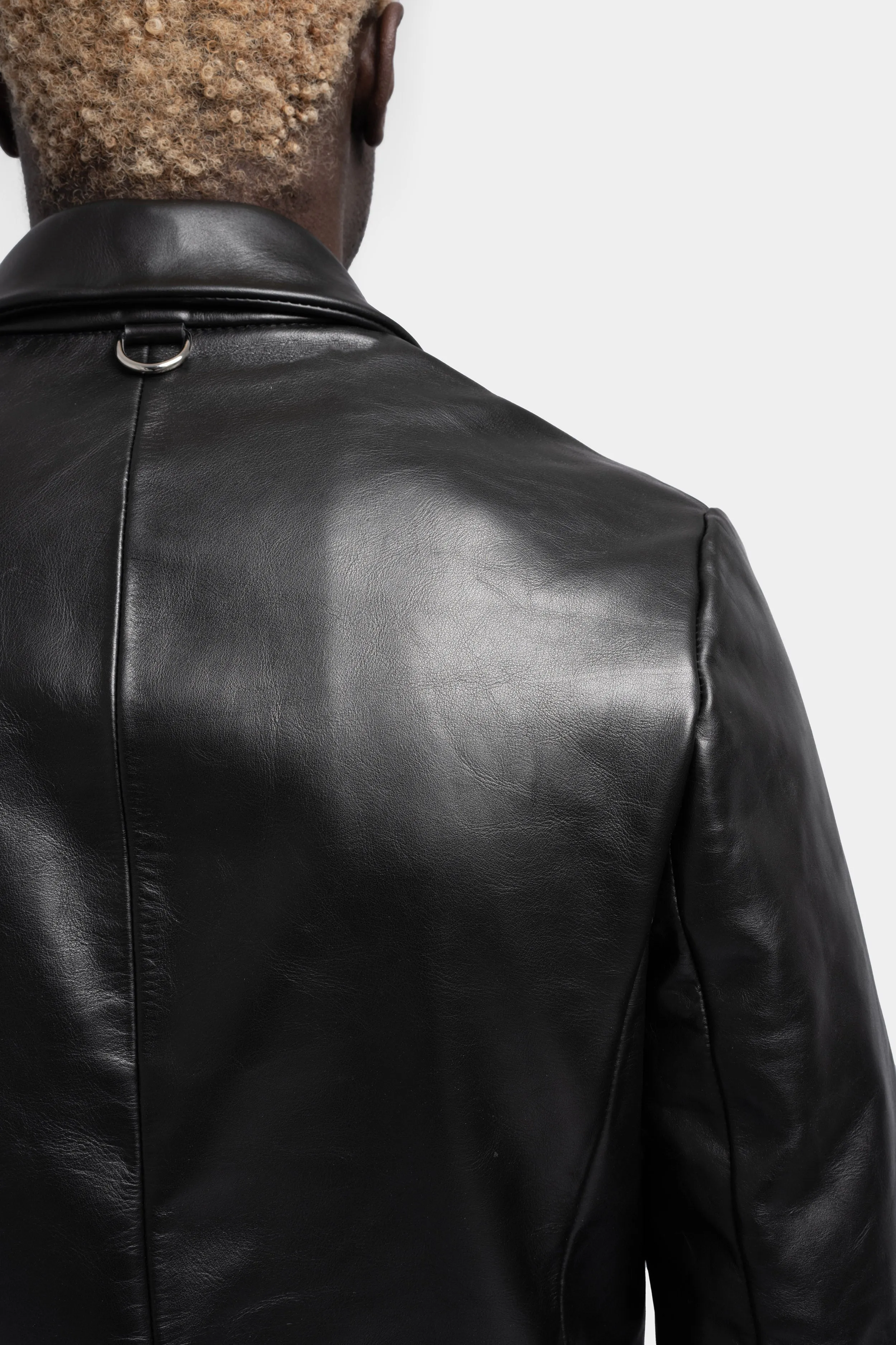 Security leather jacket