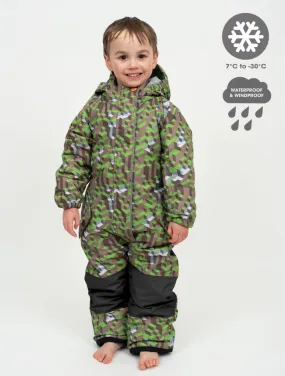 Snowrider One Piece Snowsuit - Tech Block