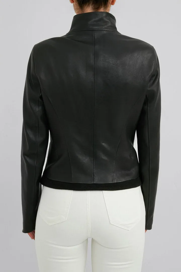 Sophie - Black Leather Jacket