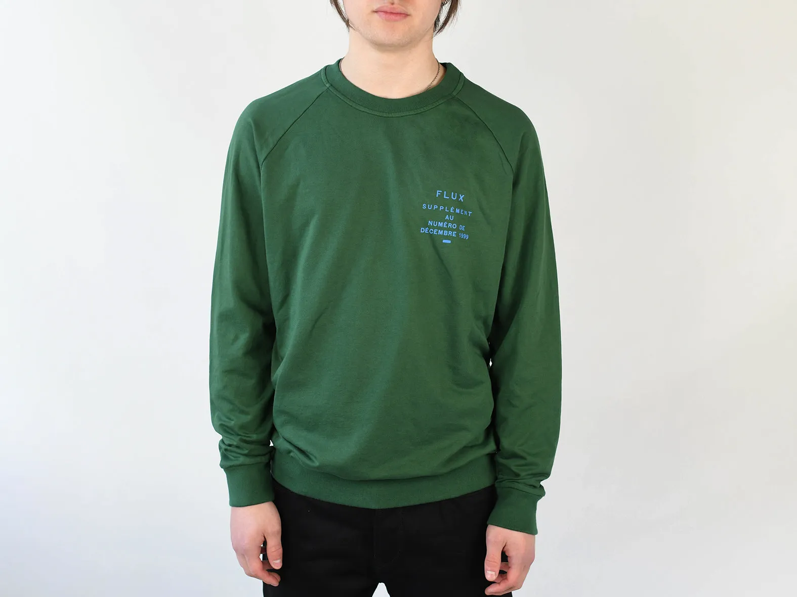 SUPPLEMENT SWEATER. EMERALD