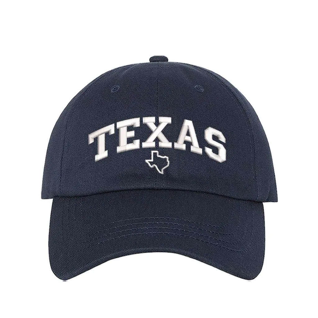 Texas Baseball Hat - Texas Map Baseball Hat