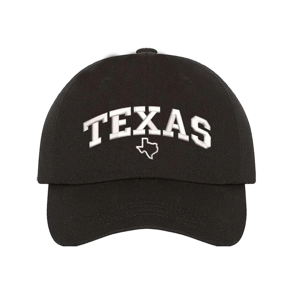 Texas Baseball Hat - Texas Map Baseball Hat