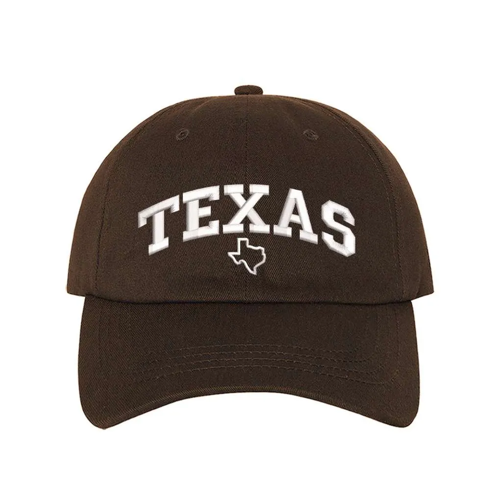 Texas Baseball Hat - Texas Map Baseball Hat