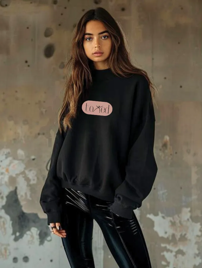 TONED SWEATER - BLACK