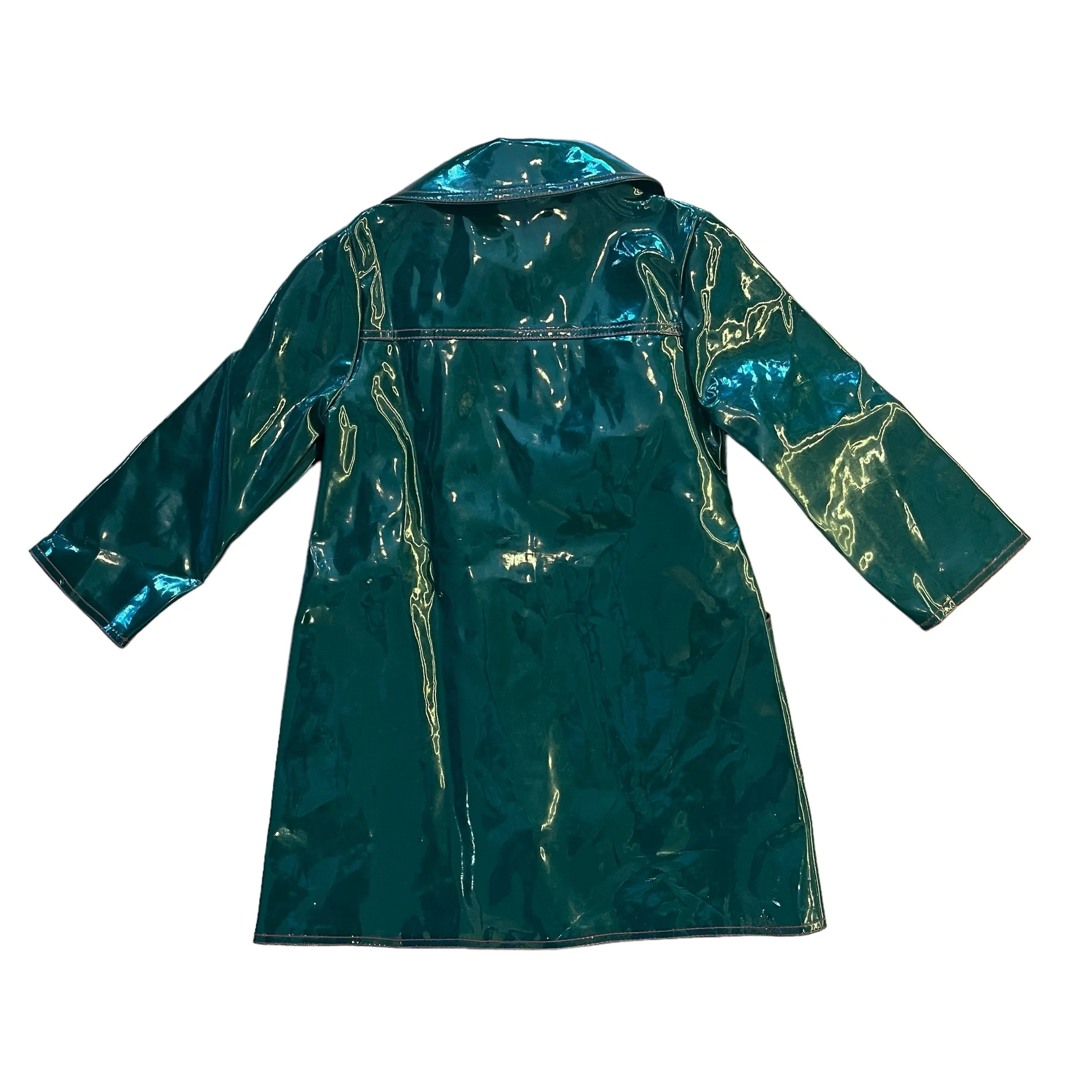 Vintage 60's Green Raincoat / 5-6Y