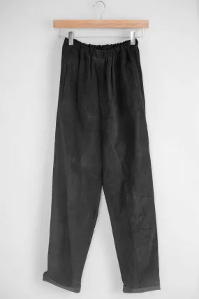 Vintage Women’s Black Bottoms - Slouchy Suede Pant