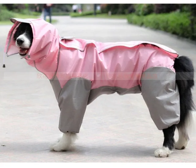 Waterproof Pet Raincoat for Medium to Large Dogs- Outdoor Pet Clothing Coat